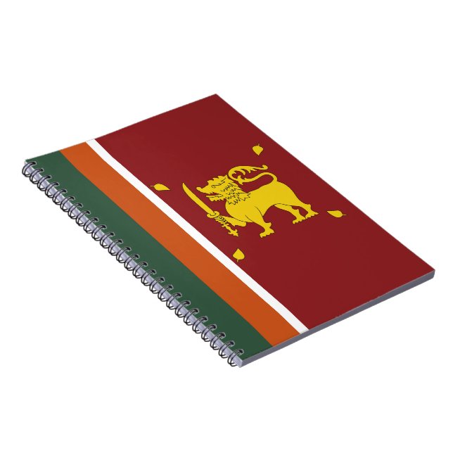 Sri Lanka flagga Anteckningsbok (Högra Sidan)