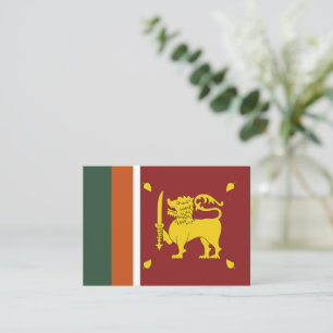 Sri Lanka flagga Anteckningskort
