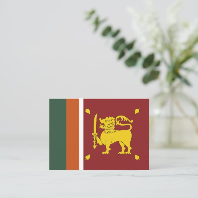 Sri Lanka flagga Anteckningskort (Stående Fram)
