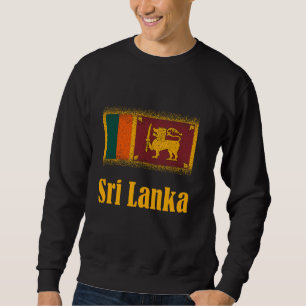 Sri Lanka, Flagga av Sri Lanka, Sri Lanka Flagga. Lång Ärmad Tröja