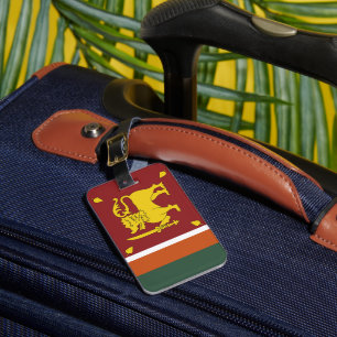 Sri Lanka flagga Bagagebricka