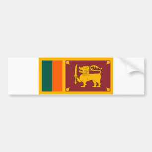 Sri Lanka Flagga Bildekal