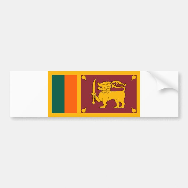 Sri Lanka Flagga Bildekal (Framsidan)