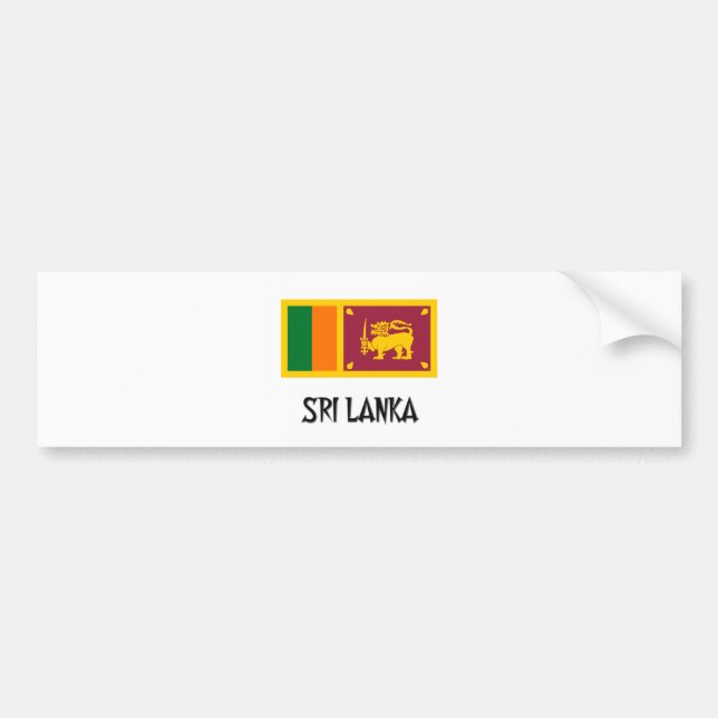 Sri Lanka flagga Bildekal (Framsidan)