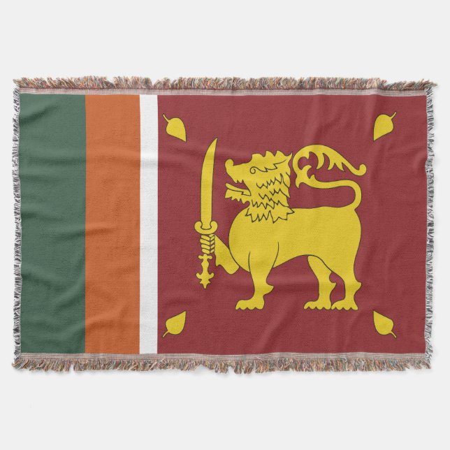 Sri Lanka flagga Filt (Framsidan)