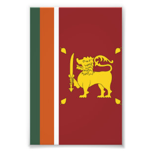 Sri Lanka flagga Fototryck