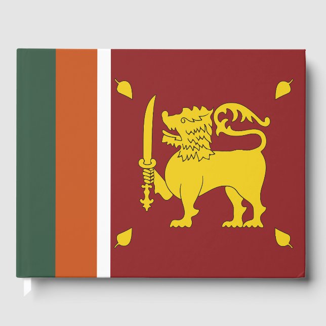 Sri Lanka flagga Gästböcker (Framsida)