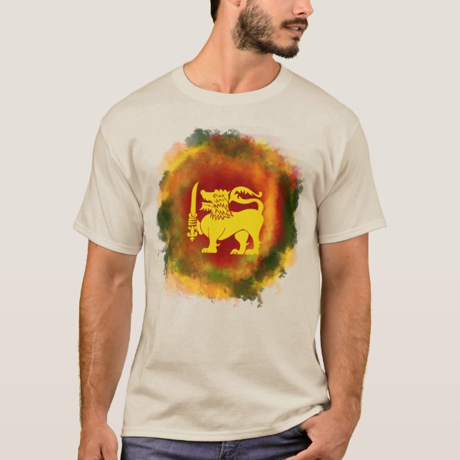 SRI LANKA FLAGGA GIFT COLLECTION - T SHIRT (Framsida)