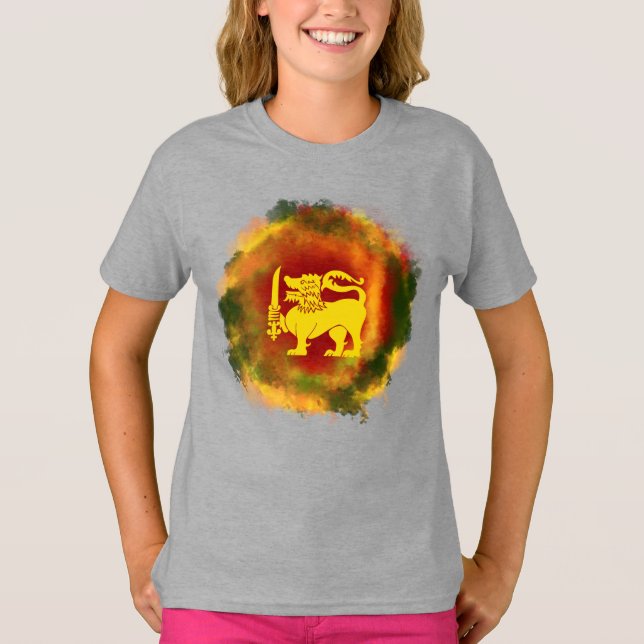 SRI LANKA FLAGGA GIFT COLLECTION - T SHIRT (Framsida)
