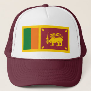 Sri Lanka Flagga Hat Truckerkeps