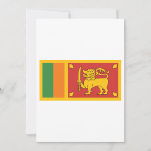 Sri Lanka Flagga Inbjudningar