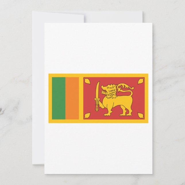 Sri Lanka Flagga Inbjudningar (Framsida)
