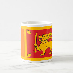 Sri Lanka Flagga Kaffemugg