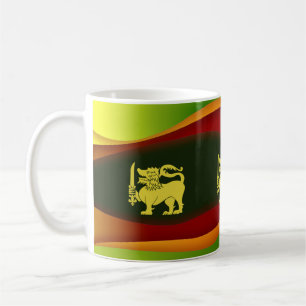 Sri Lanka Flagga Kaffemugg