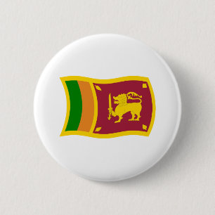 Sri Lanka Flagga Knapp