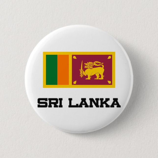 Sri Lanka flagga Knapp (Framsida)
