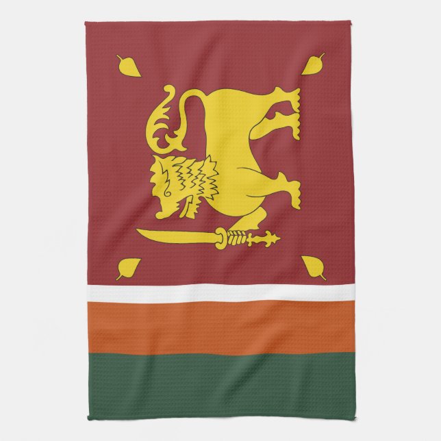 Sri Lanka flagga Kökshandduk (Vertikal)