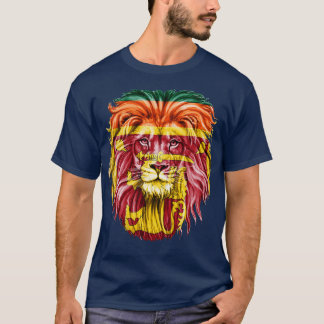 sri lanka flagga Lejon Flagga Sri Lanka T Shirt