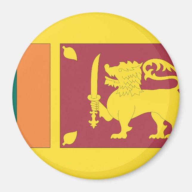 Sri Lanka Flagga Magnet (Framsidan)
