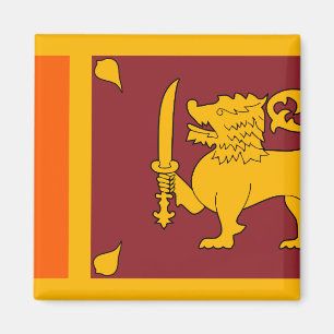 Sri Lanka Flagga Magnet