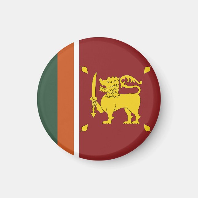 Sri Lanka flagga Magnet (Framsidan)