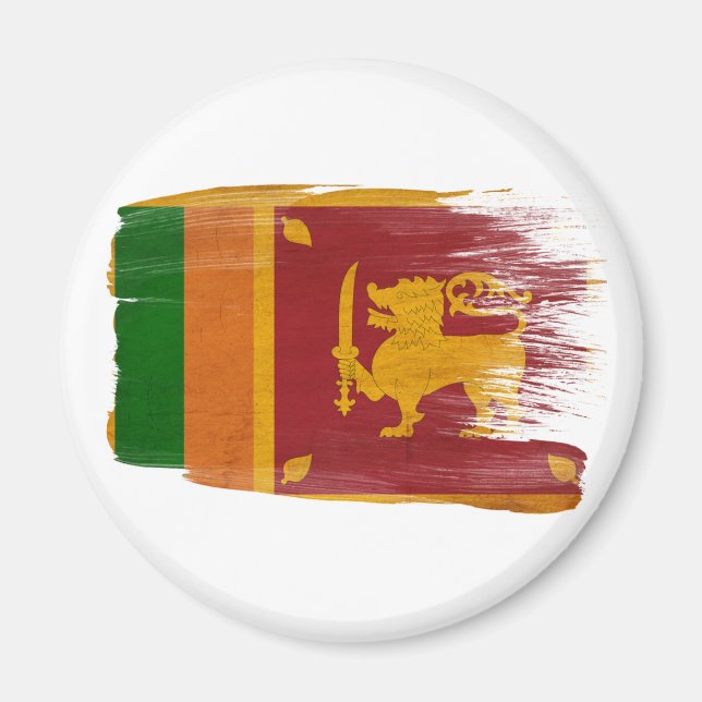 Sri Lanka Flagga Magnet (Framsidan)