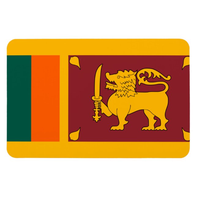Sri Lanka Flagga Magnet (Horisontell)