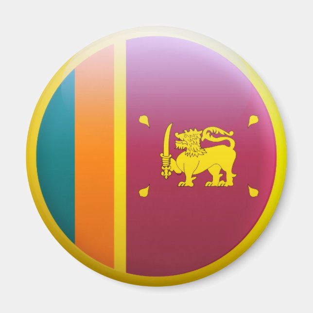 Sri Lanka Flagga Magnet (Framsidan)