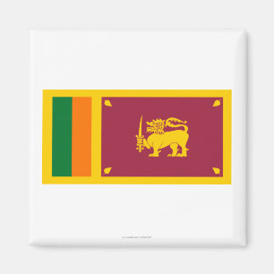 Sri Lanka flagga Magnet