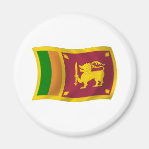 Sri Lanka Flagga Magnet