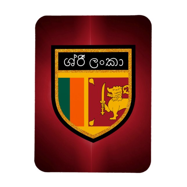 Sri Lanka Flagga Magnet (Vertikal)