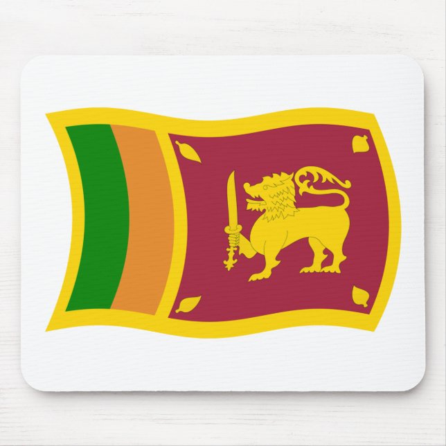Sri Lanka Flagga Mousepad Musmatta (Framsidan)