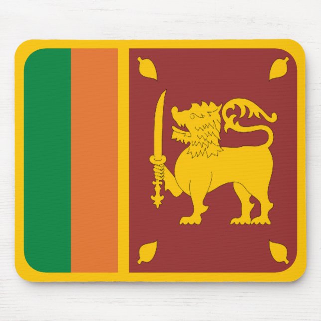 Sri Lanka flagga Mousepad Musmatta (Framsidan)