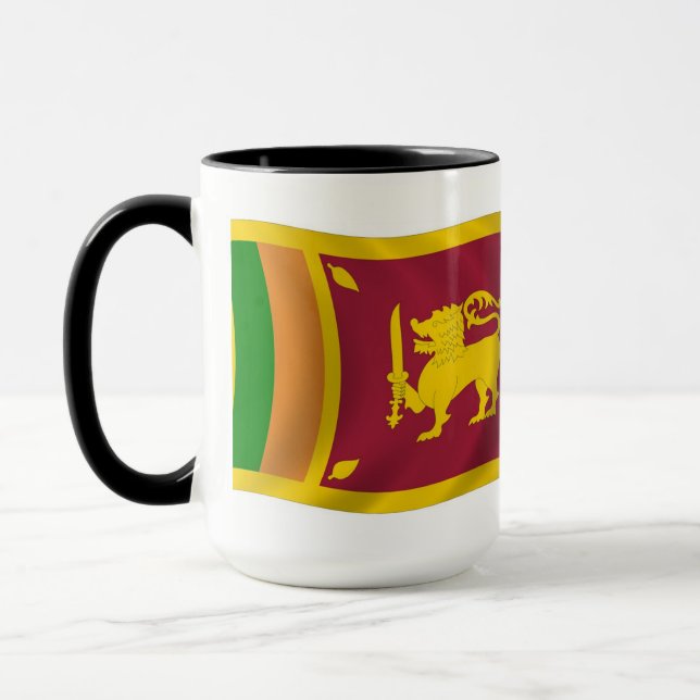 Sri Lanka Flagga Mugg (Vänster)