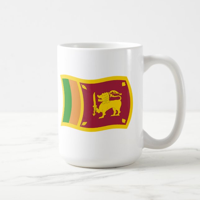 Sri Lanka Flagga Mugg (Höger)