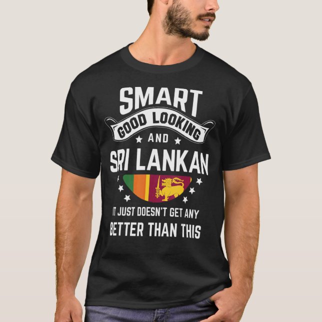 Sri Lanka Flagga Native Pride Sri Lanka Roots T Shirt (Framsida)