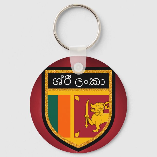 Sri Lanka Flagga Nyckelring (Framsida)