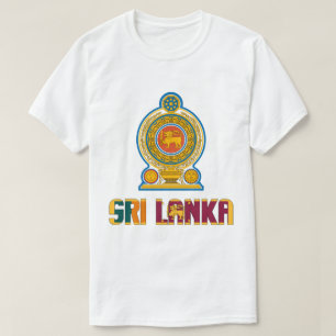 Sri Lanka Flagga och Jacka av Arm Patriotic T Shirt