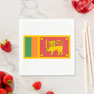 Sri Lanka Flagga Pappersservett