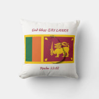 SRI LANKA FLAGGA Patriotic Scripture Anpassningsba