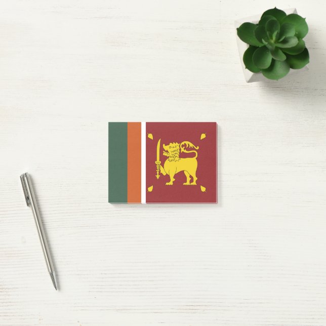 Sri Lanka flagga Post-it Block (Kontor)