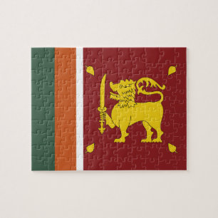 Sri Lanka flagga Pussel