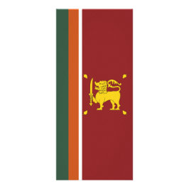 Sri Lanka flagga Reklamkort
