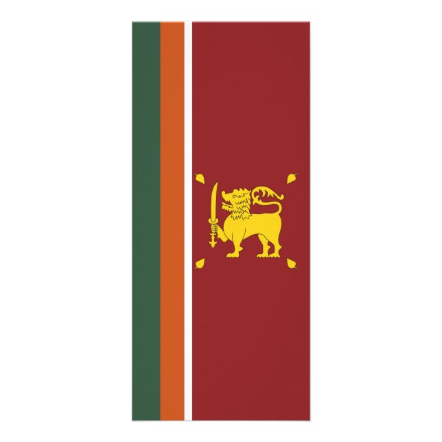 Sri Lanka flagga Reklamkort (Framsidan)