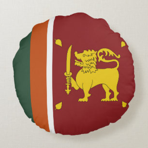 Sri Lanka flagga Rund Kudde