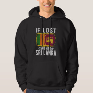 Sri Lanka Flagga Souvenir - om borttappaden skicka Hoodie