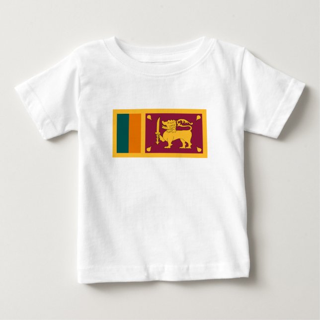 Sri Lanka-flagga T Shirt (Framsida)