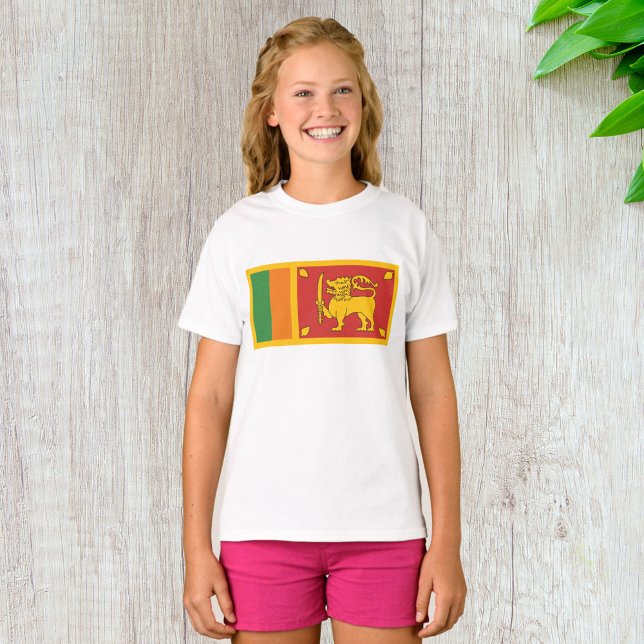 Sri Lanka Flagga T Shirt (Skapare uppladdad)