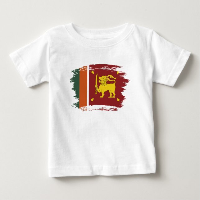 Sri Lanka flagga T Shirt (Framsida)