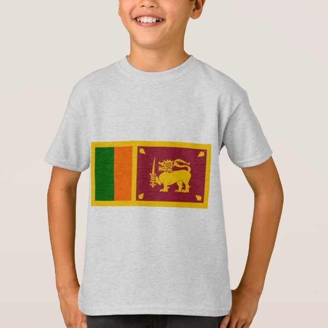 Sri Lanka Flagga Tee (Framsida)
